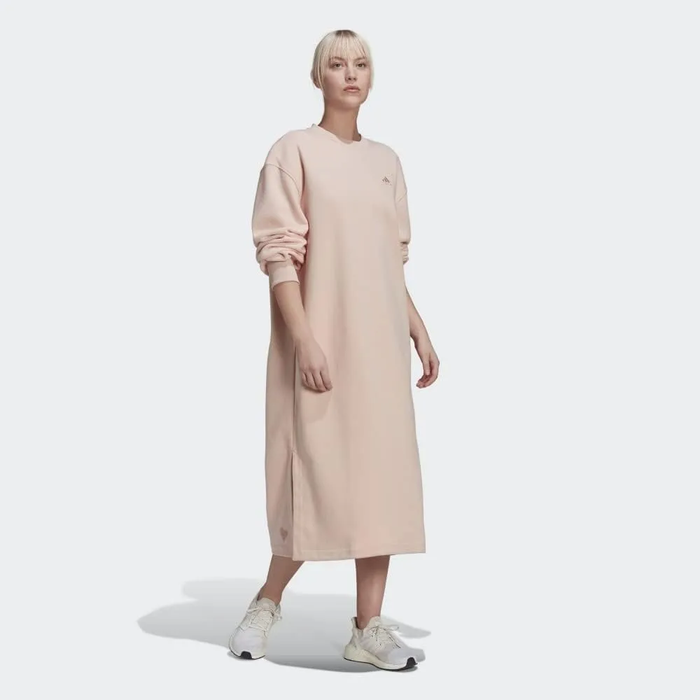 adidas Womens W Sportswear Below-Knee Fleece Dress