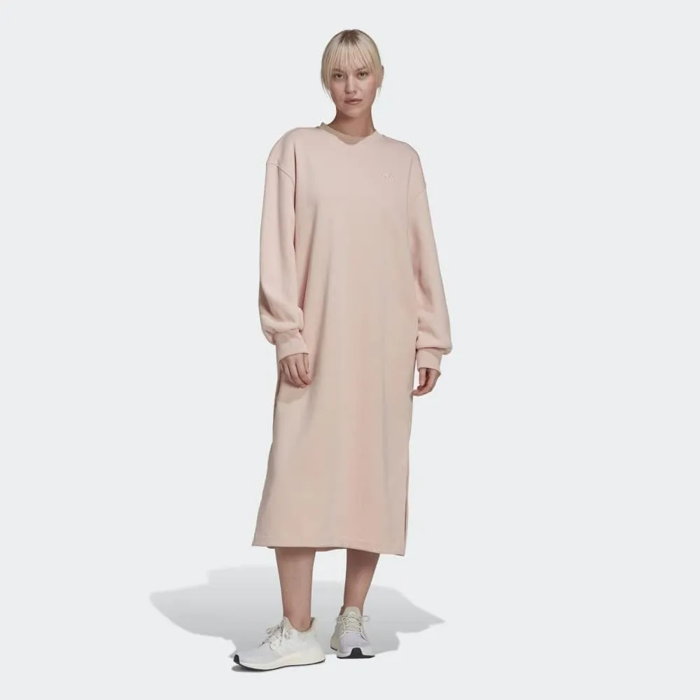 adidas Womens W Sportswear Below-Knee Fleece Dress