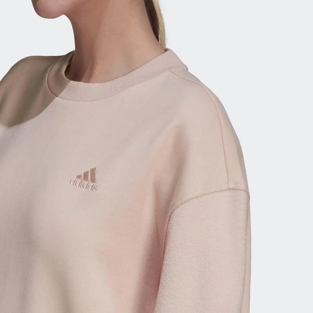 adidas Womens W Sportswear Below-Knee Fleece Dress