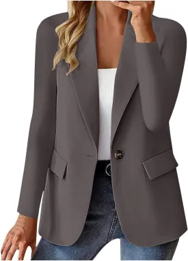 Blazers for Women 2025 Trendy Business Casual Jackets Open Front Cardigan Work Suit Summer Fashion Blazers