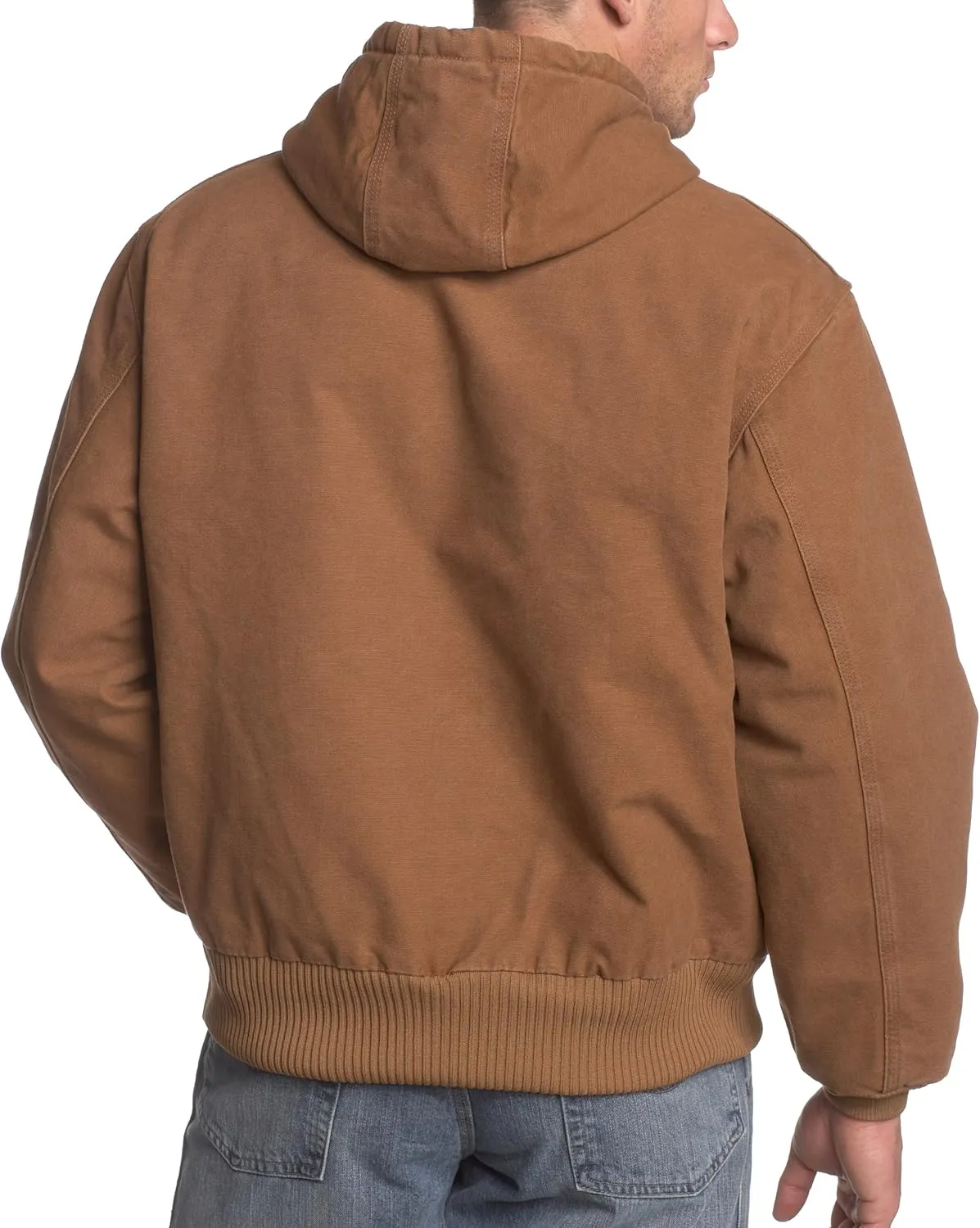 Carhartt Men's Big-Tall Quilted Flannel Lined Sandstone Active Jacket