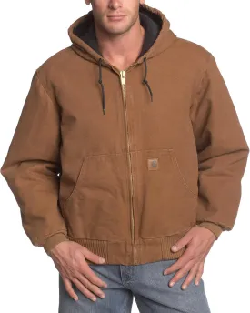 Carhartt Men's Big-Tall Quilted Flannel Lined Sandstone Active Jacket