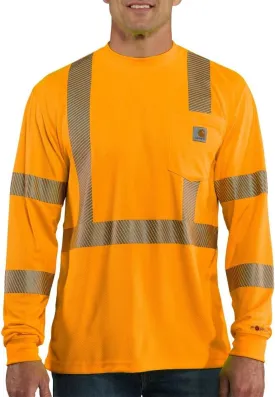 Carhartt Men's Force High-Visibility Long-Sleeve Class 3 T-Shirt