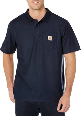 Carhartt Men's Loose Fit Midweight Short-Sleeve Pocket Polo K570