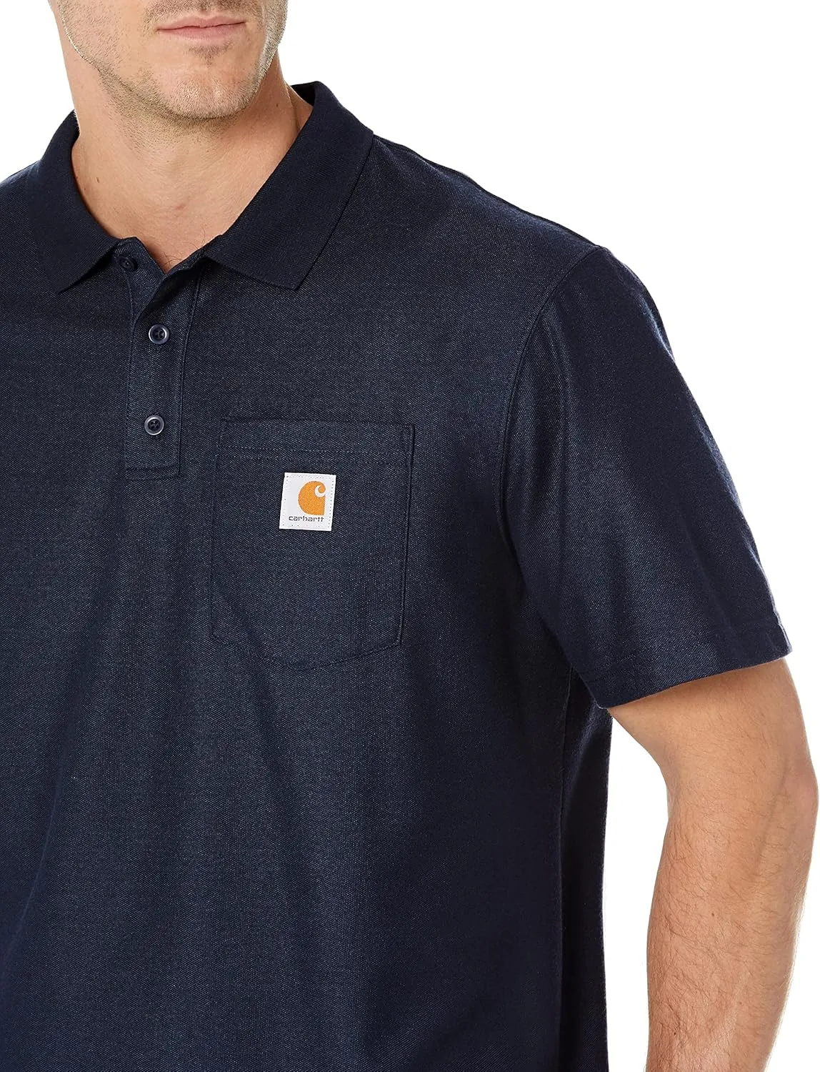 Carhartt Men's Loose Fit Midweight Short-Sleeve Pocket Polo K570
