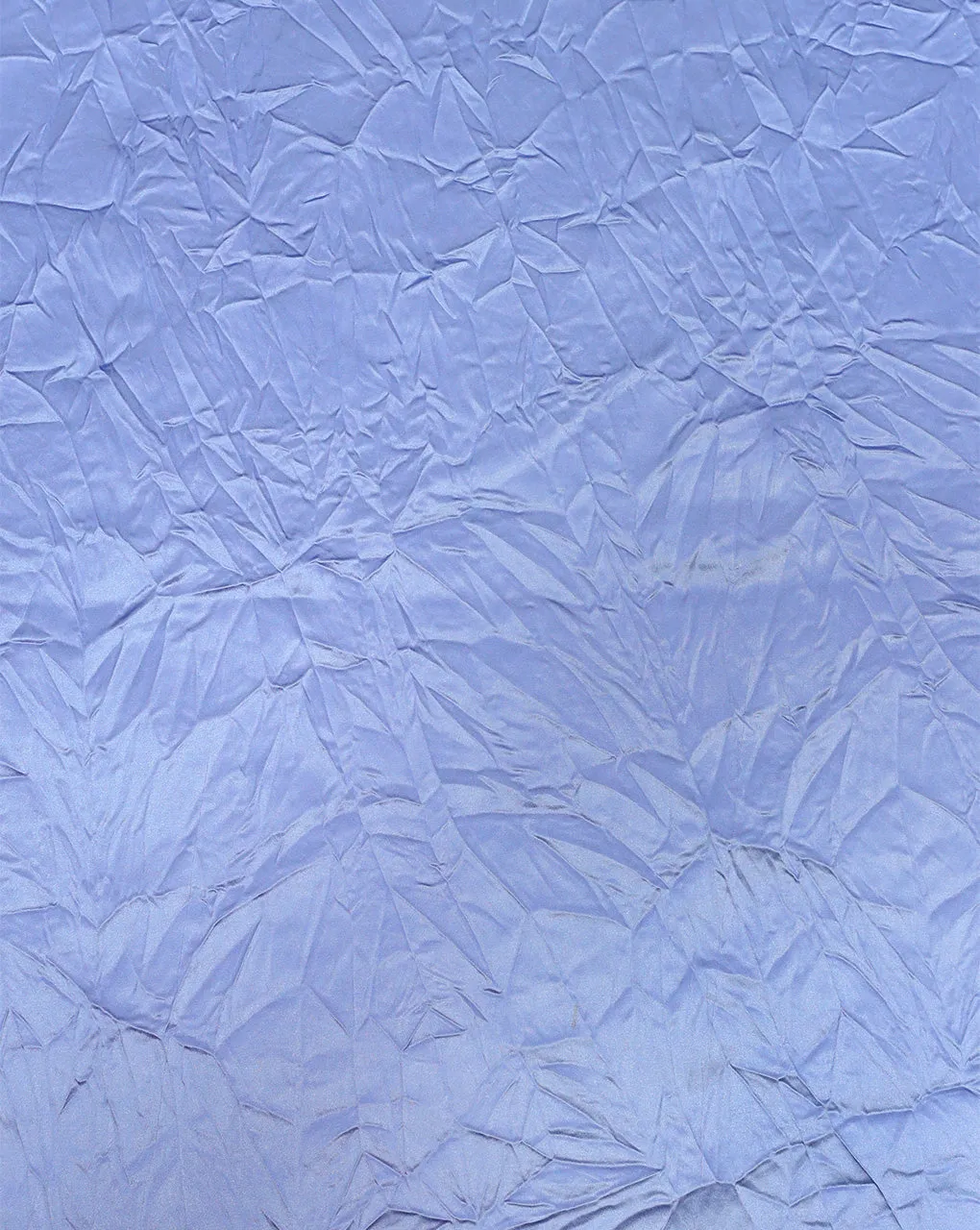 CORNFLOWER BLUE CRUSHED POLYESTER SATIN FABRIC