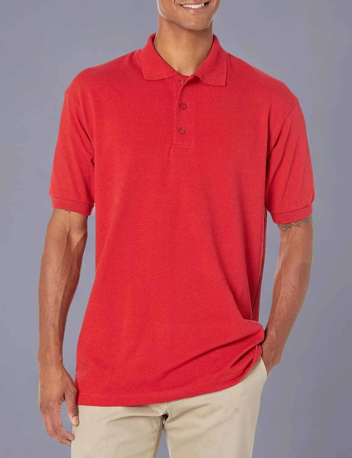 Dickies Men's Big Short-Sleeve Pique Polo Shirt