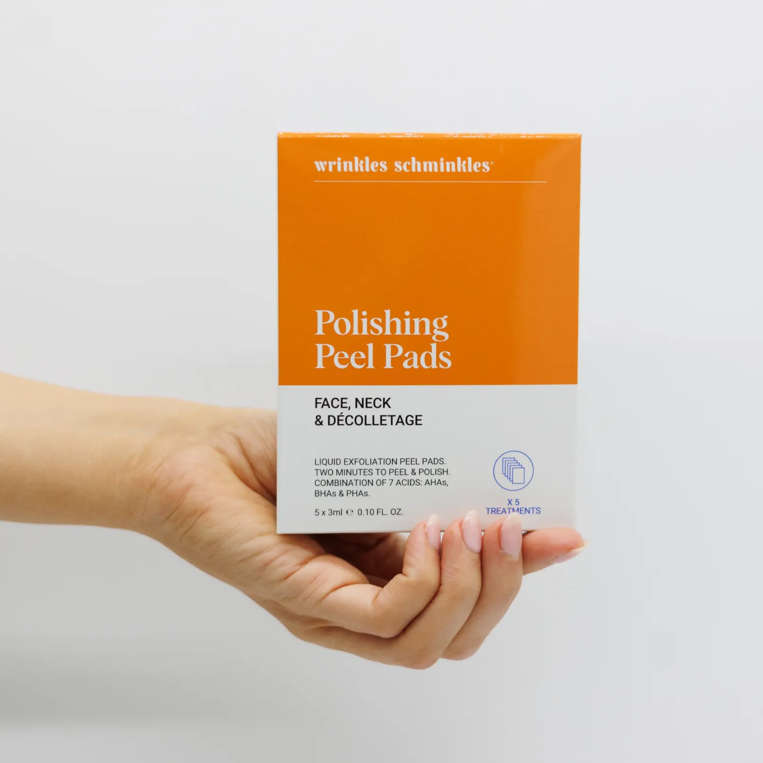 Face, Neck & Décolletage Polishing Peel Pads - 5 Pack