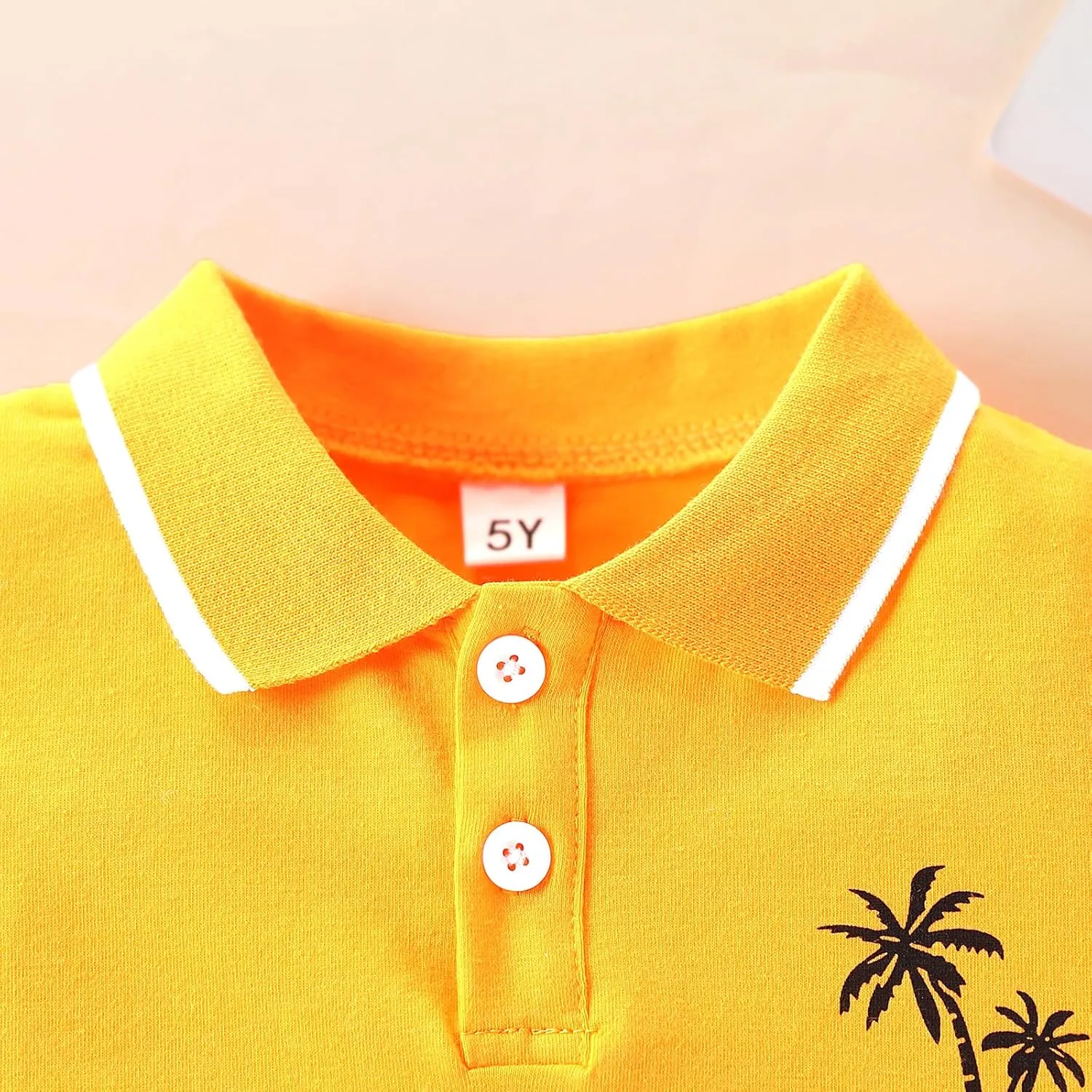 Kids Tween Boy Clothes Casual Short Sleeve Polo Shirt   Plaid Print 2Pcs Shorts Summer Clothing Set