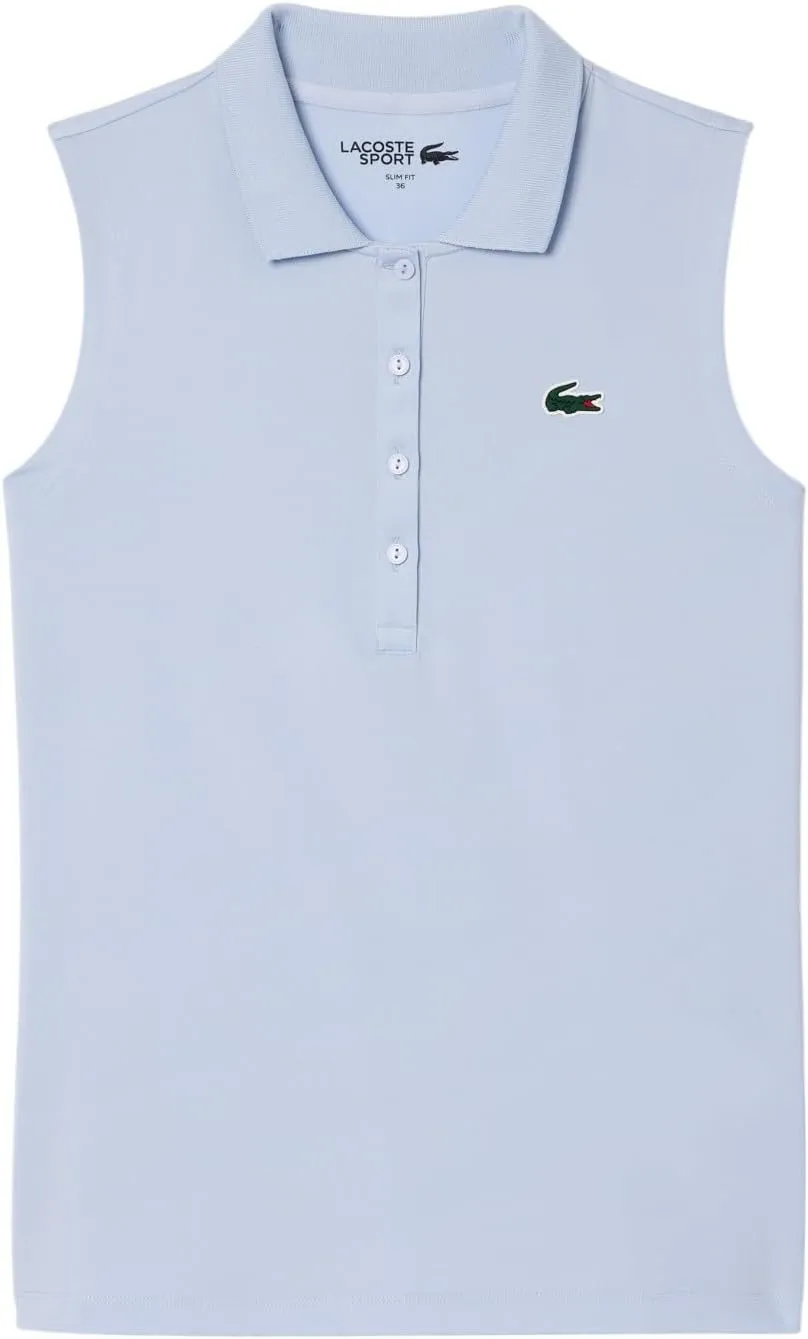 Lacoste Women's Sport Ultra Dry Slim Fit Anti-uv Stretch Golf Polo Shirt