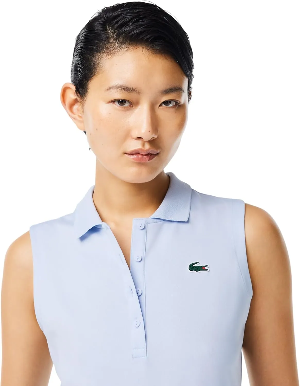 Lacoste Women's Sport Ultra Dry Slim Fit Anti-uv Stretch Golf Polo Shirt