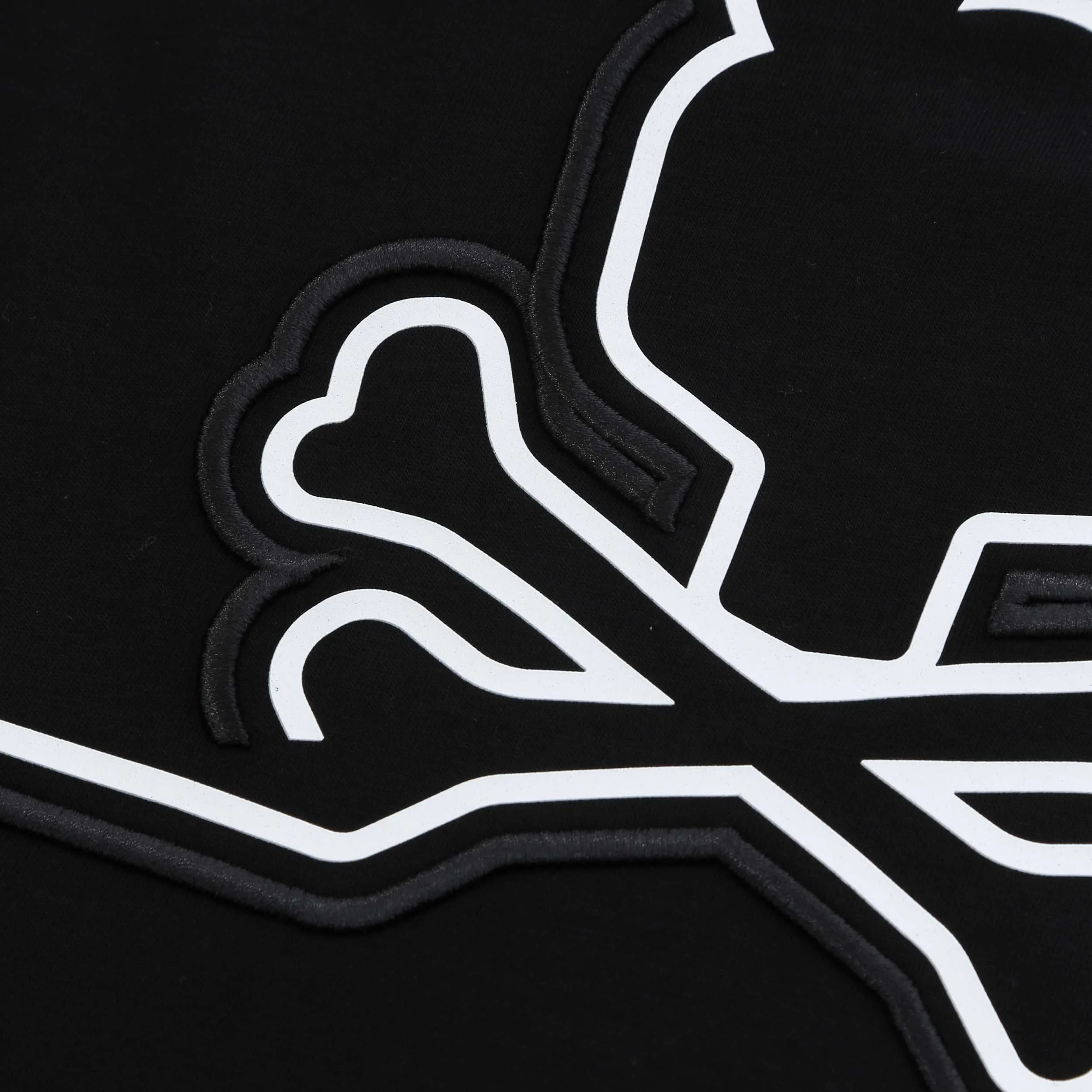 Black Embroidered Graphic T-Shirt by Psycho Bunny with Chester Design