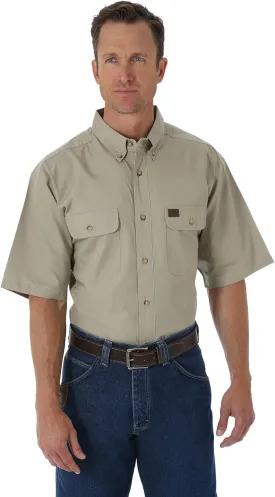 Riggs Workwear Men's Foreman Short Sleeve Ripstop Work Shirt