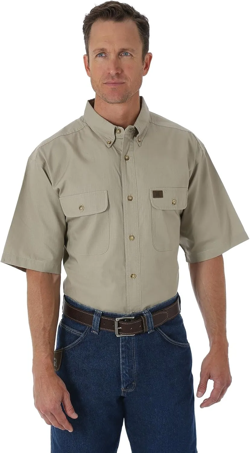 Riggs Workwear Men's Foreman Short Sleeve Ripstop Work Shirt