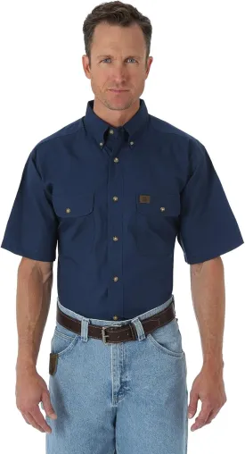 Riggs Workwear Men's Foreman Short Sleeve Ripstop Work Shirt