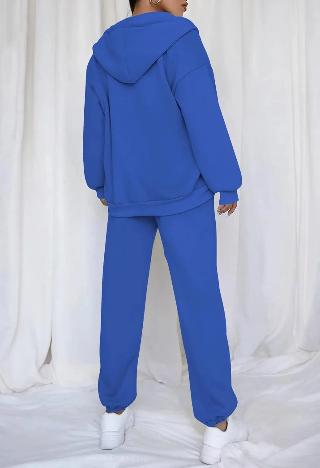 TOLENY Women's 2 Piece Workout Sets Tracksuit Hooded Sweatshirt and Long Jogger Pants Sweatsuit Outfits